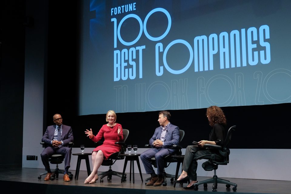 Accenture CEO Julie Sweet at Fortune's 100 Best Companies To Work For Event in 2017.