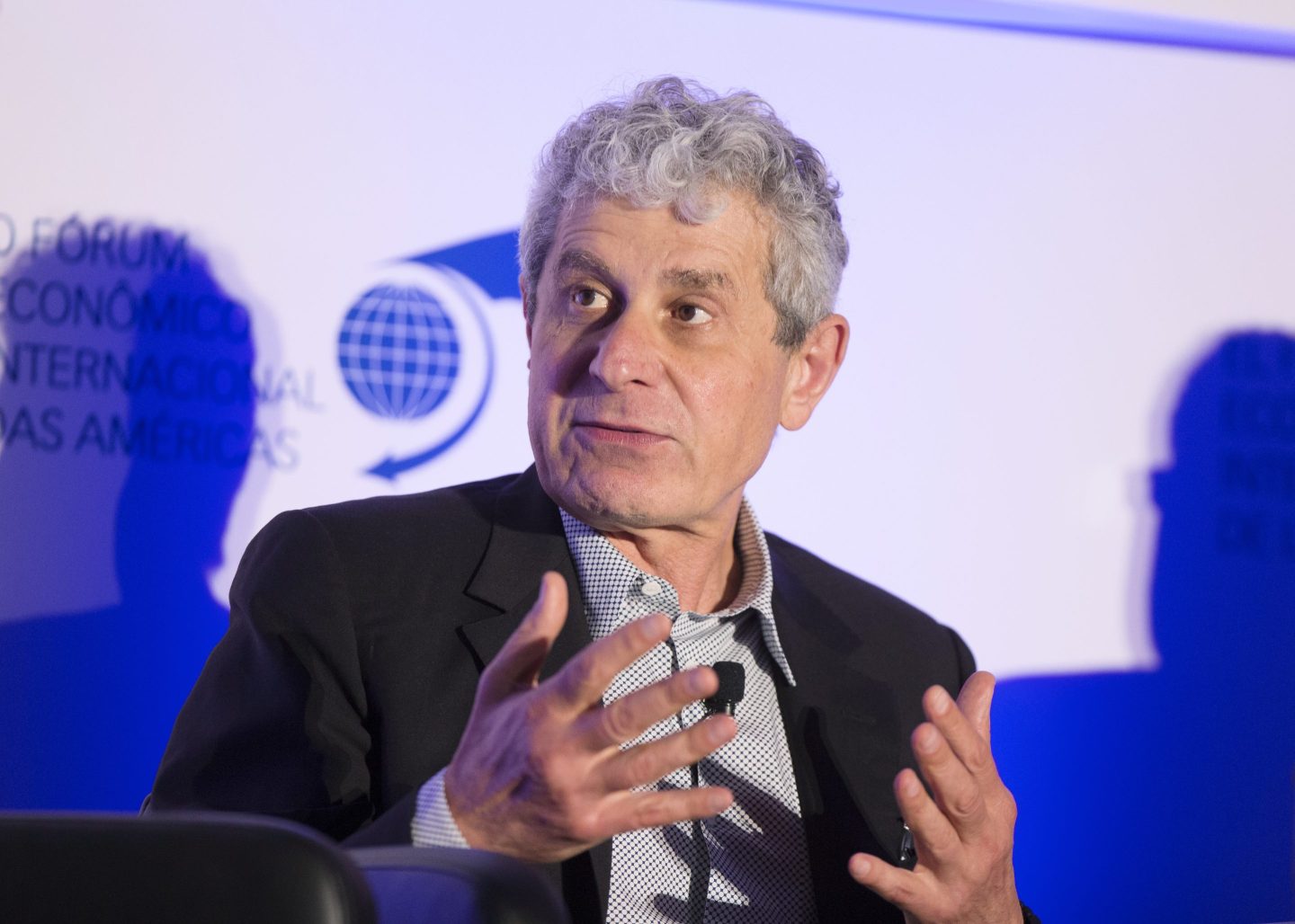 Michael Polsky, founder and chief executive officer of Invenergy, speaks during an international economic forum in Canada.