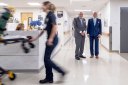 Ken Langone and Bob Grossman at the NYU Langone Suffolk County hospital.