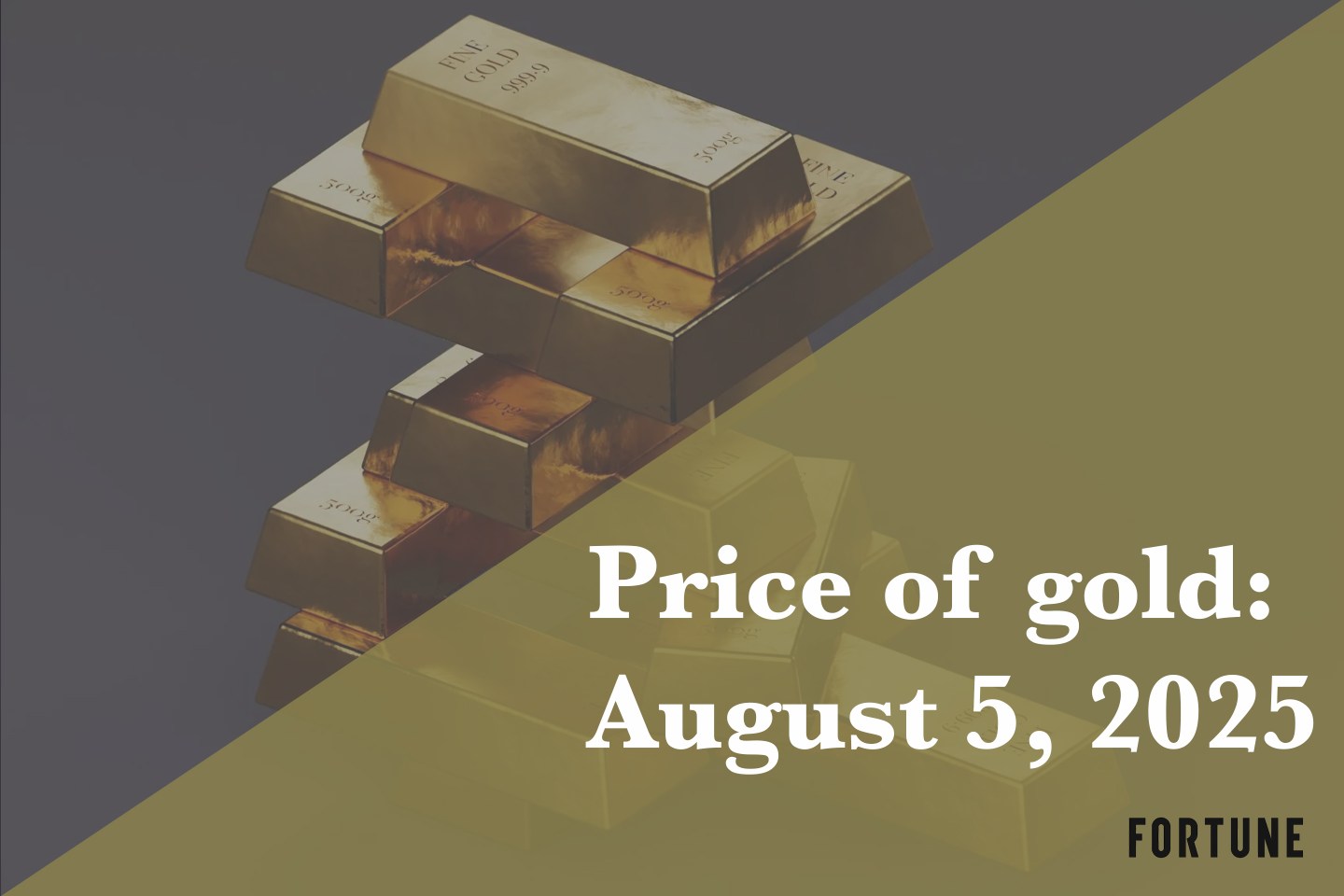 A stack of gold bars.