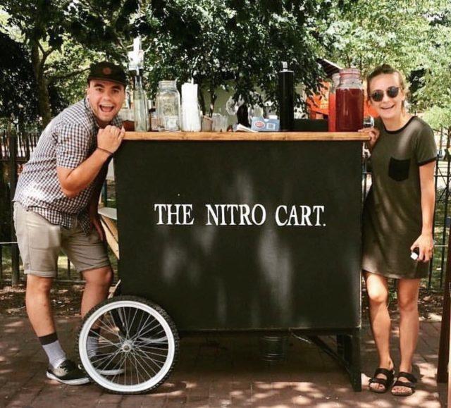 The Nitro Cart parked outside on the street