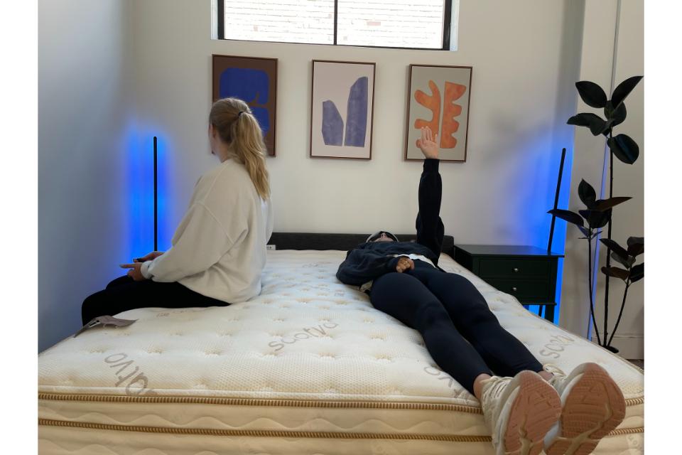 Saatva classic mattress testing as part of saatva mattress review