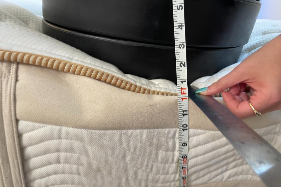 Saatva Rx testing as part of Saatva mattress review.