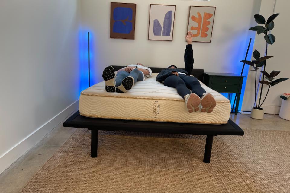 Saatva Youth testing during Saatva mattress review