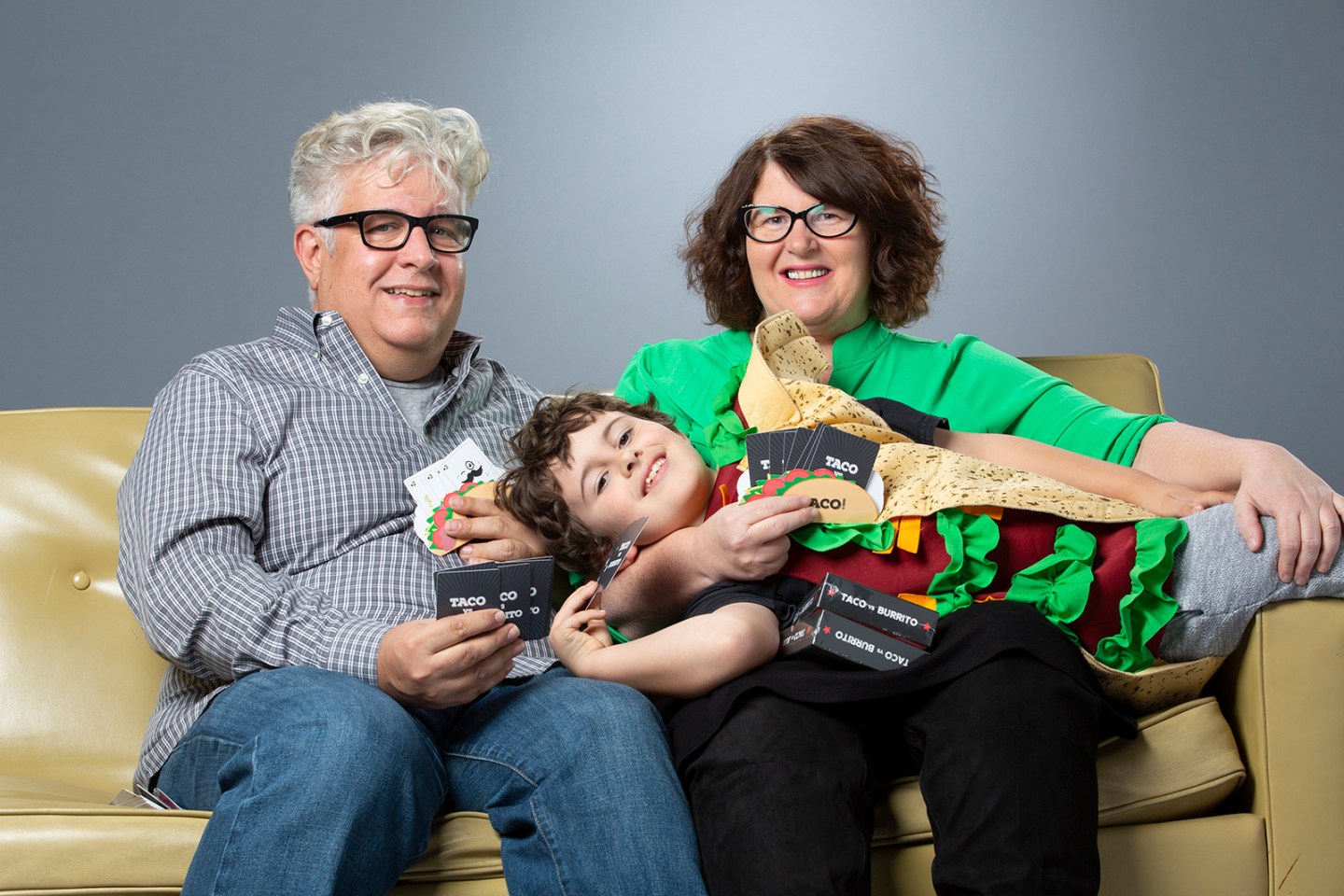 Alex Butler, creator of Taco vs. Burrito, with his parents