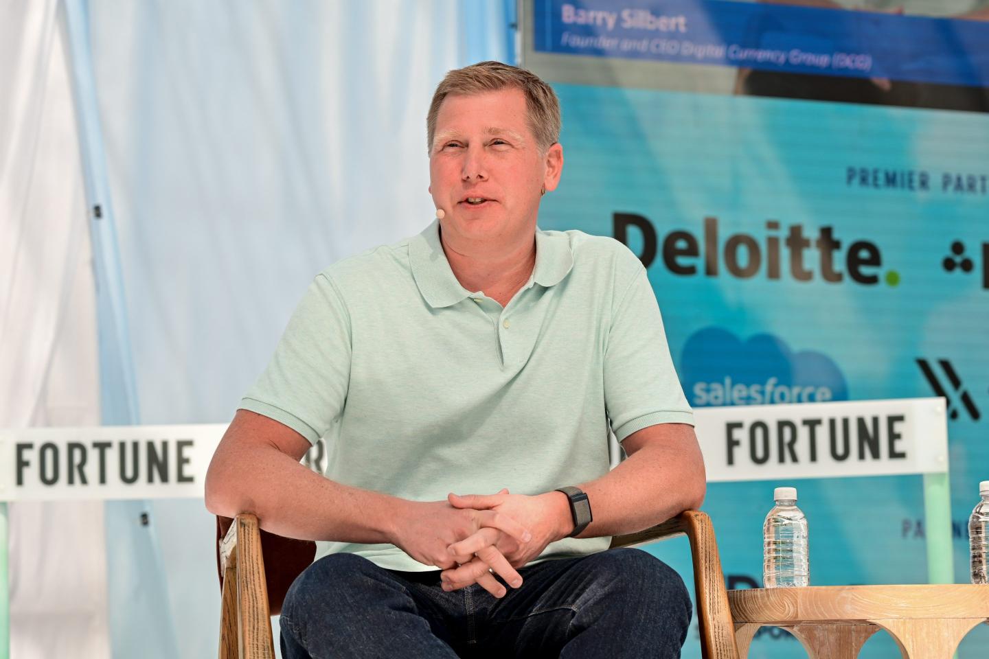 Barry Silbert, founder and CEO of Digital Currency Group, on stage at Fortune's Brainstorm Tech conference in Park City, Utah.