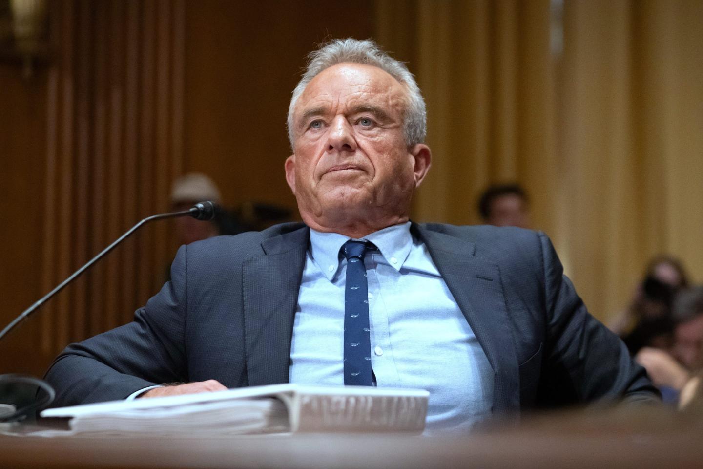 Secretary of Health and Human Services Robert F. Kennedy Jr., appears before the Senate Finance Committee, on Capitol Hill in Washington on Thursday.