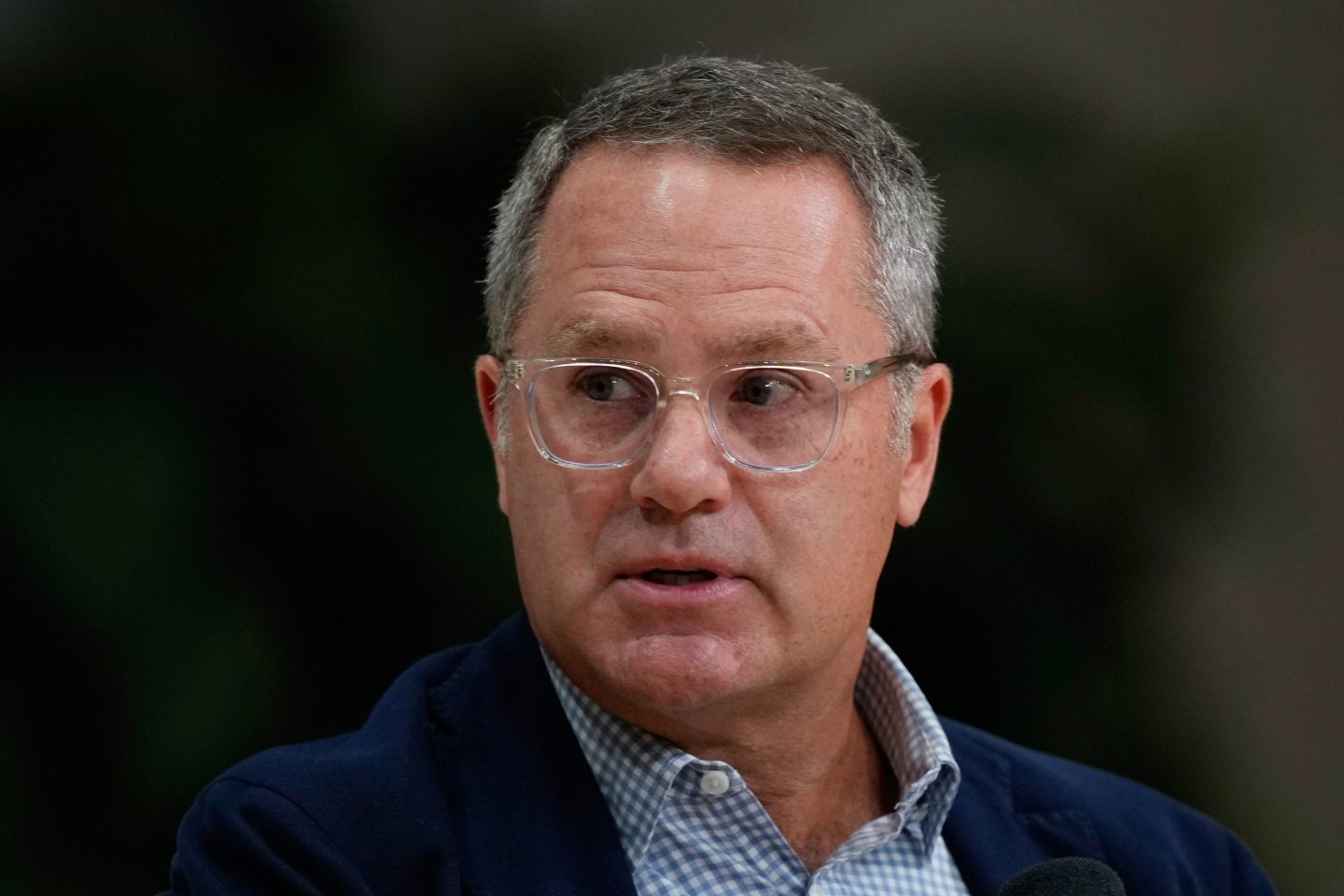 Walmart CEO Doug McMillon speaks at the Opportunity Summit Thursday in Bentonville, Ark.