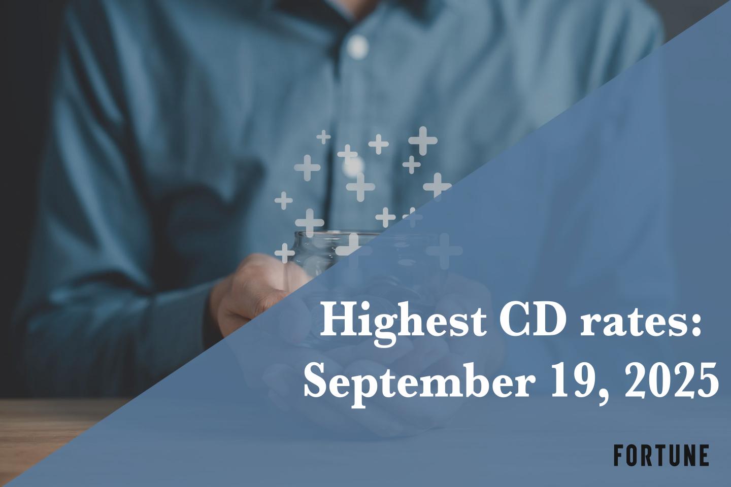 This CD still yields 4.45%—here are the best CD rates on Sept. 19, 2025