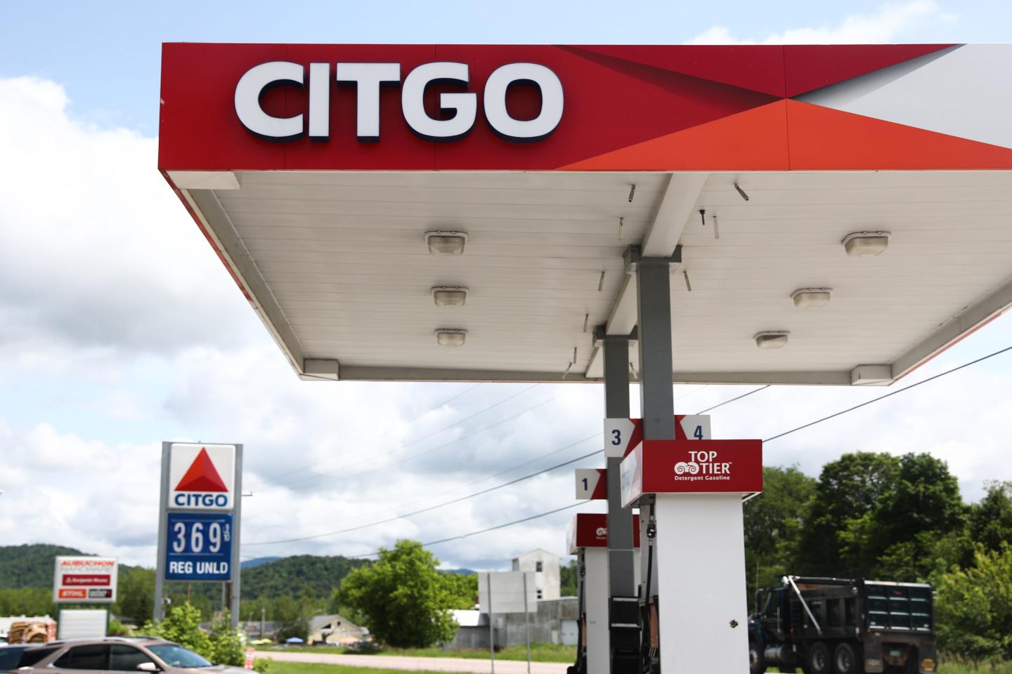 View of a Citgo station in 2023 in the United States.