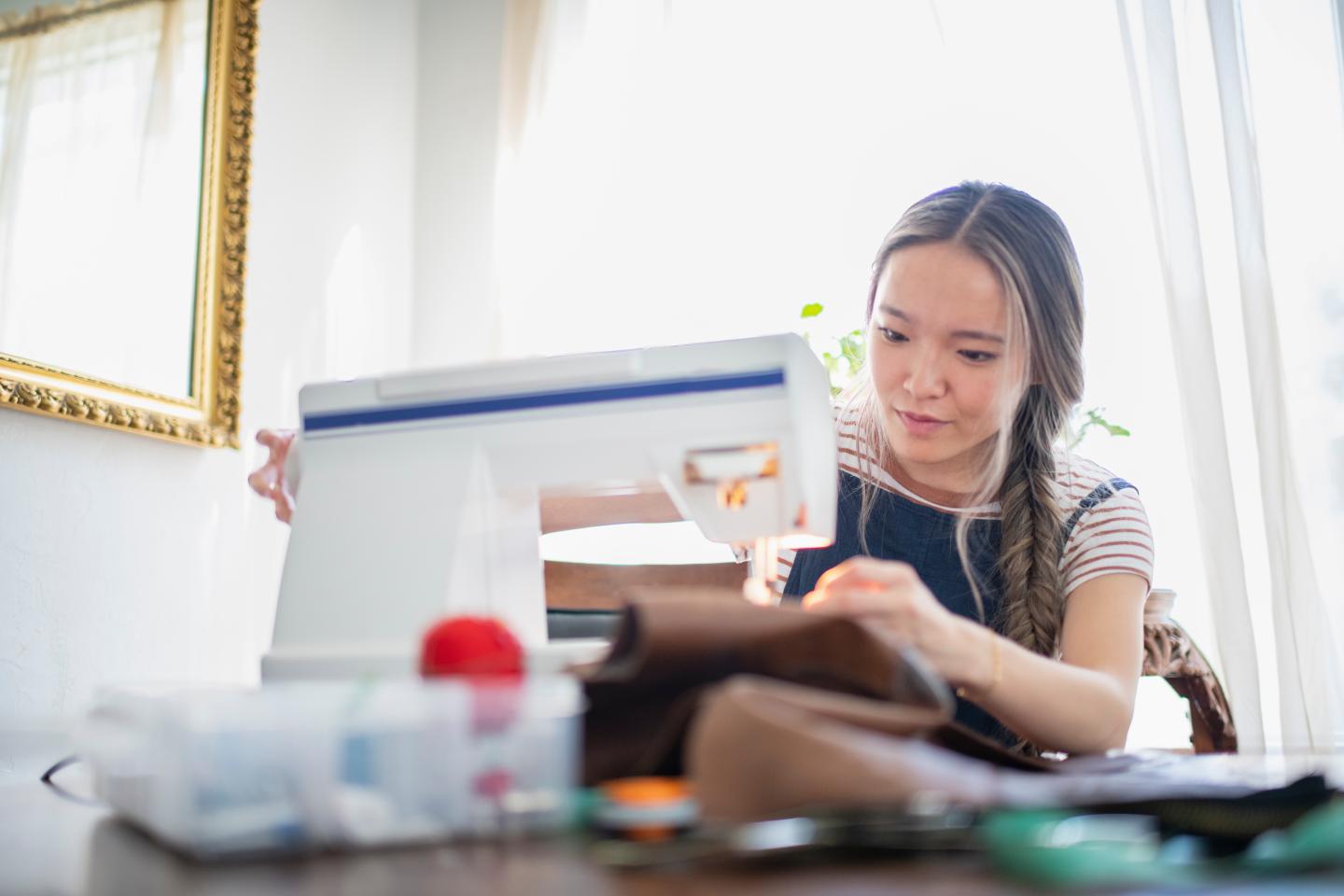 Gen Z, desperate to get off their phones, is powering a sewing renaissance