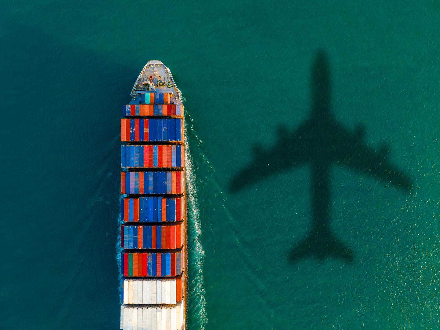 Cargo Ship and Plane