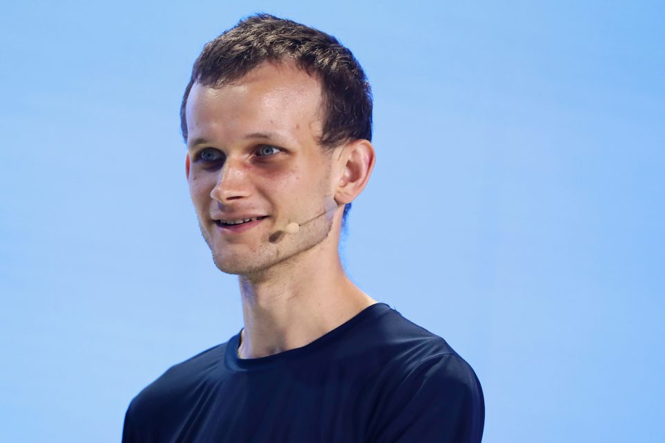 Vitalik Buterin on speaking on stage.