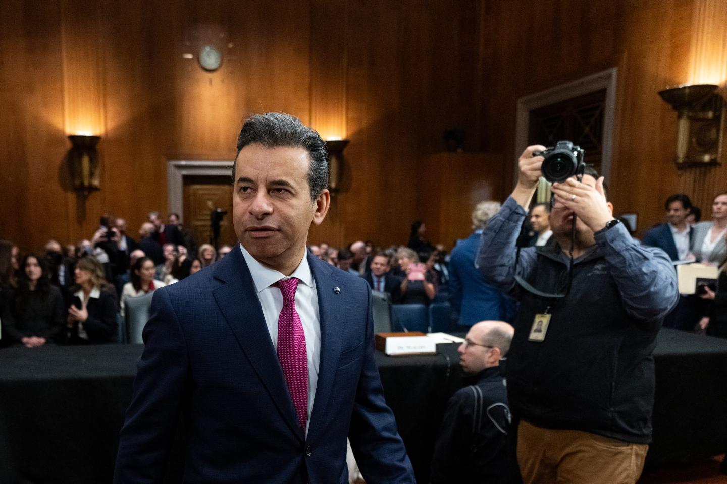 Dr. Marty Makary, nominee to be commissioner of the U.S. Food and Drug Administration (FDA), appears before the Senate Health, Education, Labor and Pensions Committee for his confirmation hearing in the Dirksen Senate Office Building in Washington on Thursday, March 6, 2025. He was confirmed by the U.S. Senate on March 25, 2025.