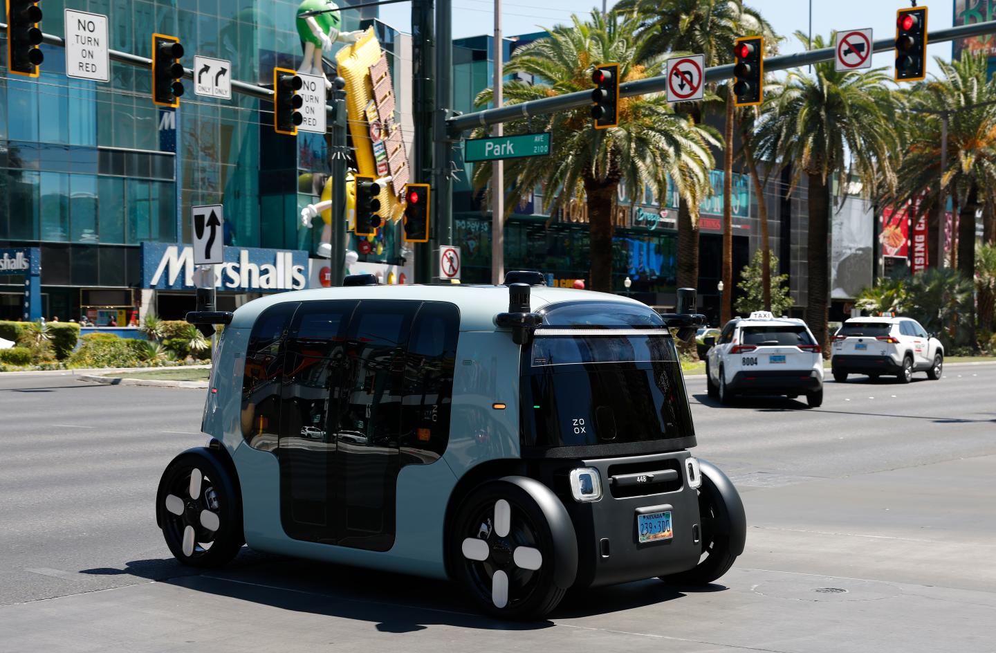 Amazon-owned Zoox launches free, limited public service in Las Vegas