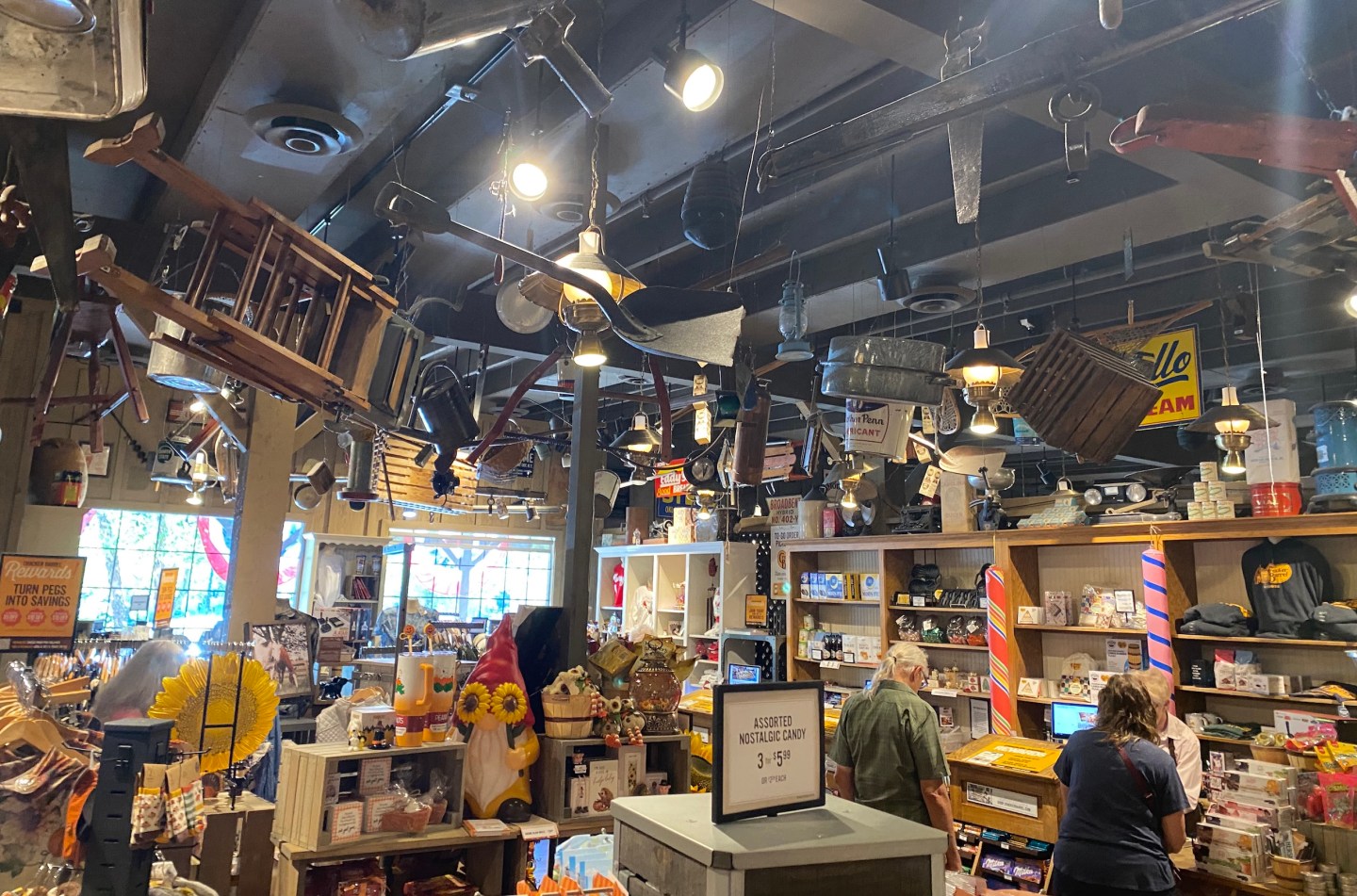 Photo: Customers browse inside the Cracker Barrel Old Country Store in Mount Arlington, New Jersey on August 22, 2025. Cracker Barrel has a special place in the hearts of many Americans, offering country cuisine in a folksy "Old Country Store" setting complete with rocking chairs and occasional country music performances. But an attempt to rebrand the storied US chain has sparked a firestorm of opposition online and opened a new front in the culture wars around legacy brands seeking to update their corporate images (Photo by Gregory WALTON / AFP) (Photo by GREGORY WALTON/AFP via Getty Images)