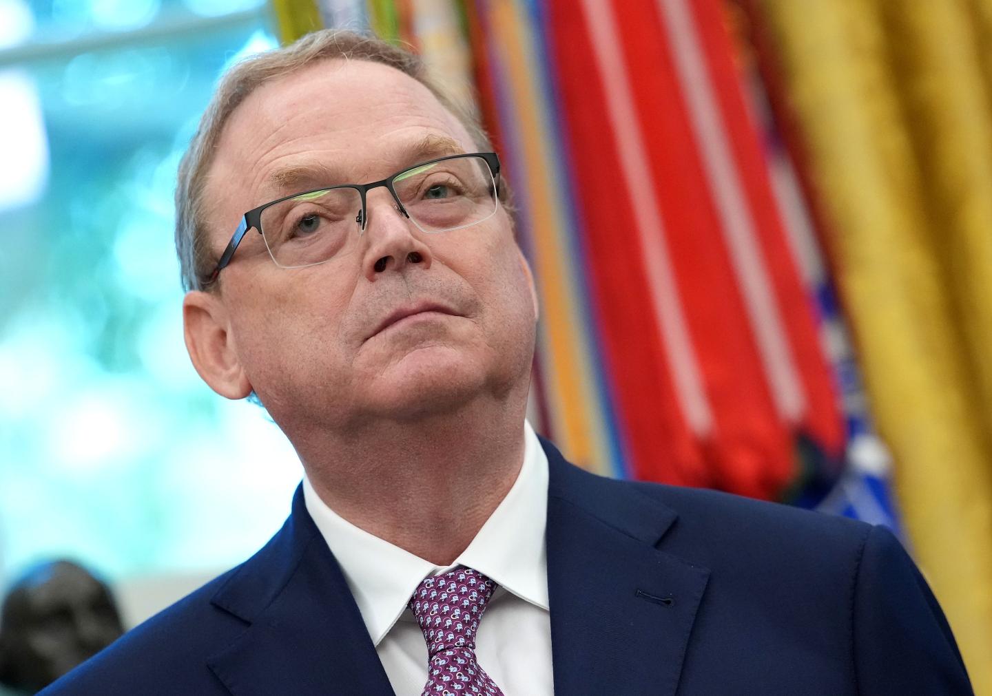 Director of the National Economic Council Kevin Hassett  in the Oval Office of the White House on Friday.