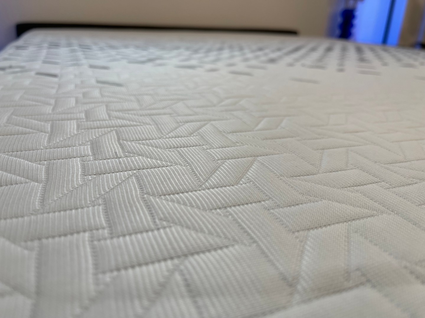 A closeup of the cooling cover of the Nectar Luxe Hybrid.