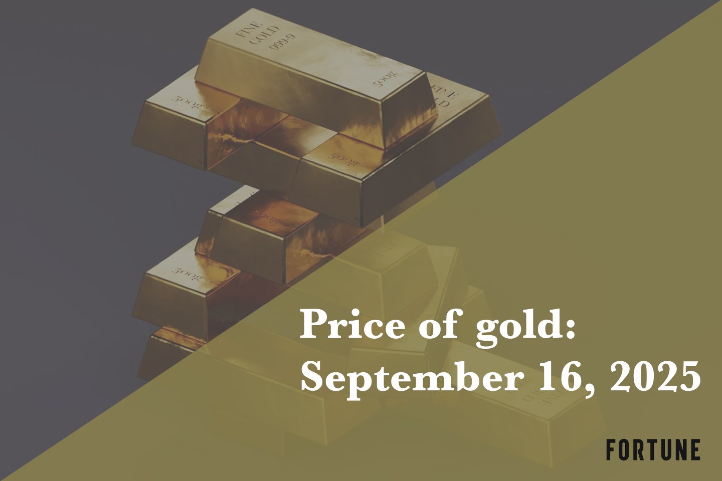 A stack of gold bars.