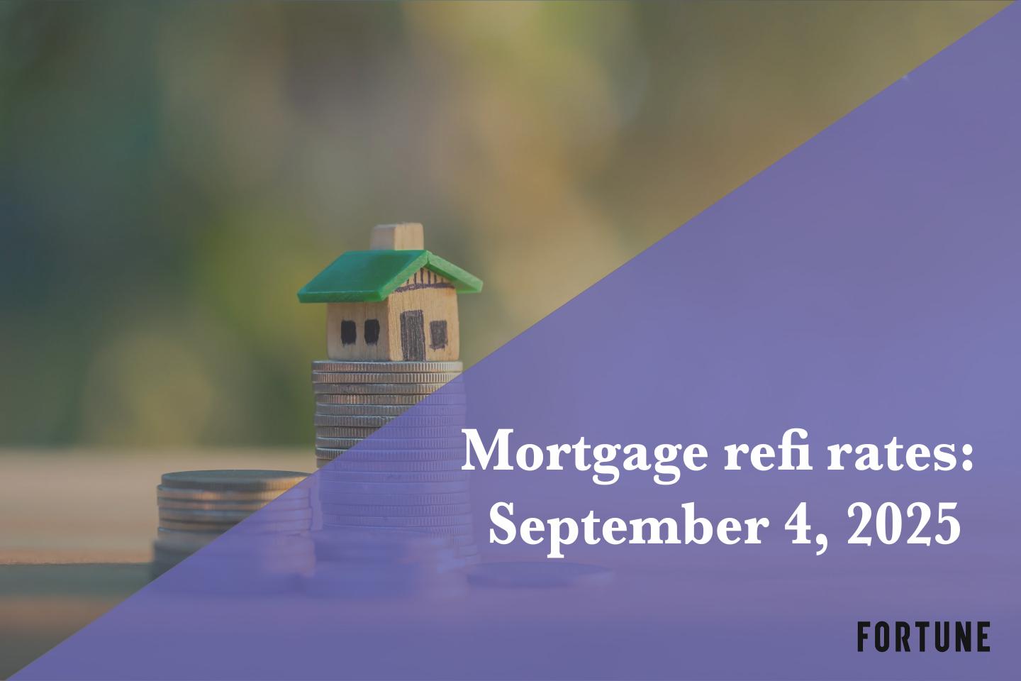 Current refi mortgage rates report for Sept. 4, 2025