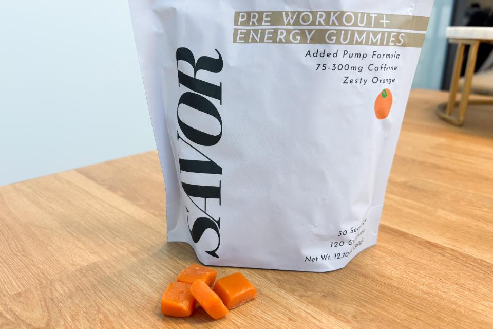 Savor gummies as bst pre-workout supplement