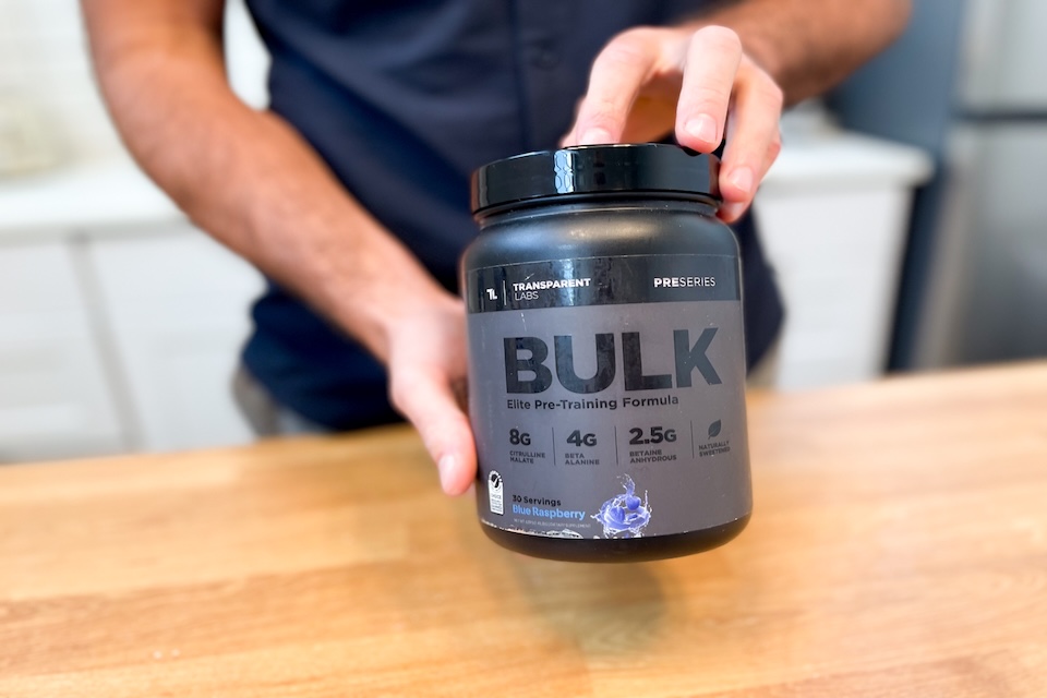 Transparent Labs Bulk as best pre-workout supplement