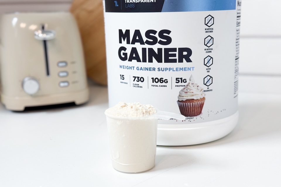 Transparent Labs mass gainer as best mass gainer