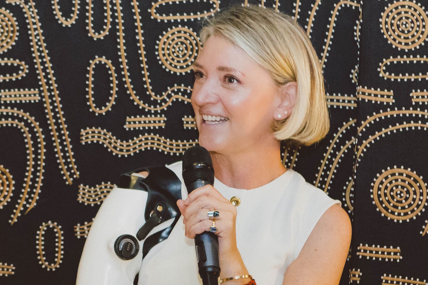 How Sarah de Lagarde, who lost two limbs in a train accident, is using AI to promote accessible new tech—including her “kick-ass robot arm”