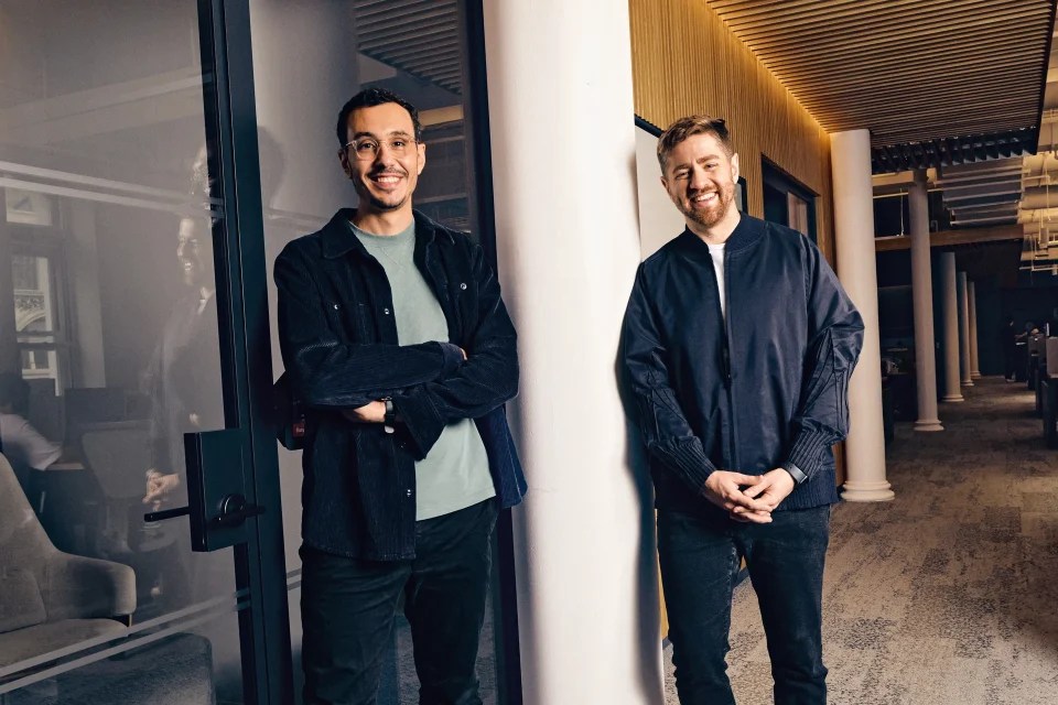 Karim Atiyeh and Eric Glyman, Ramp co-founders, posing left to right