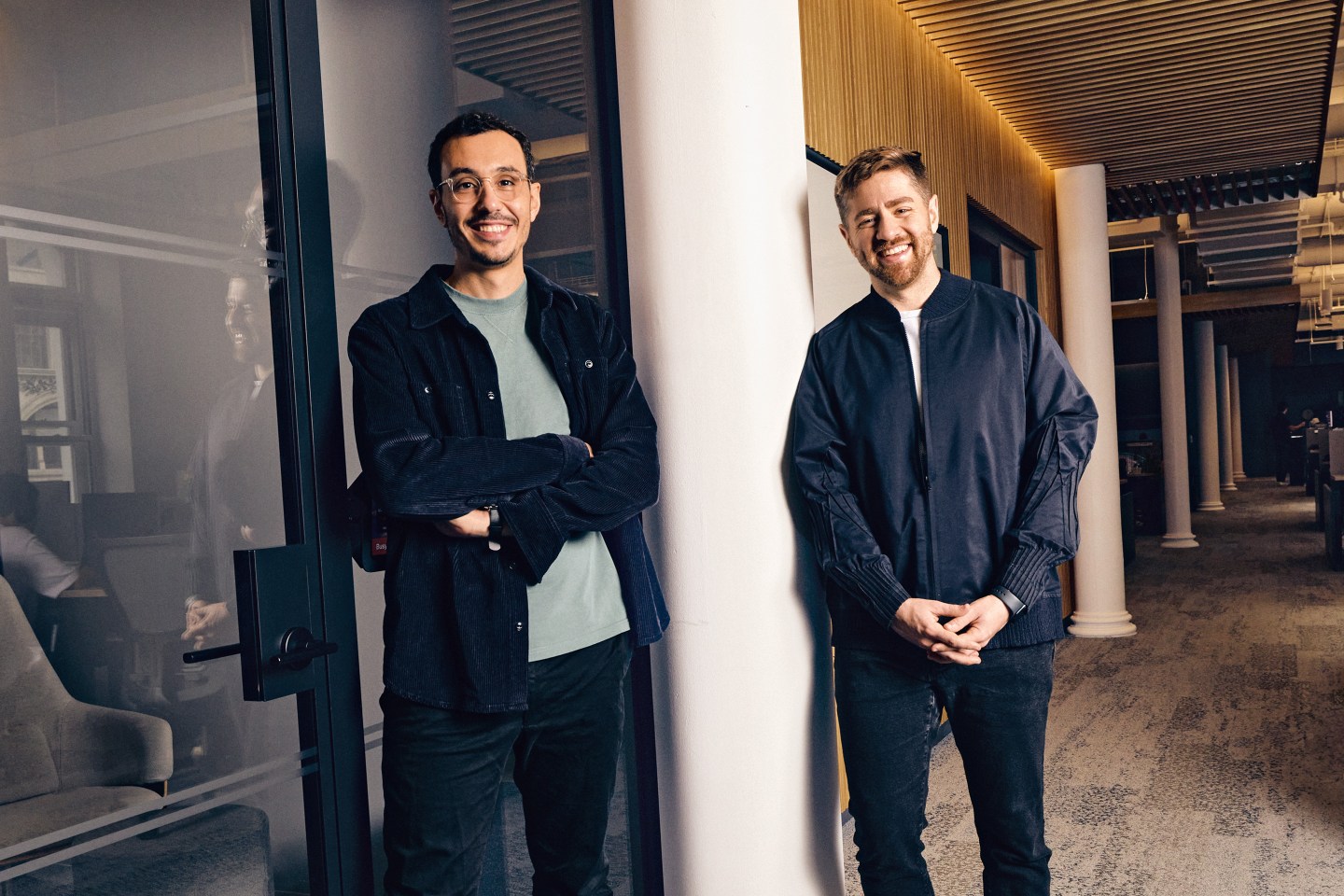 Karim Atiyeh and Eric Glyman, Ramp co-founders, posing left to right
