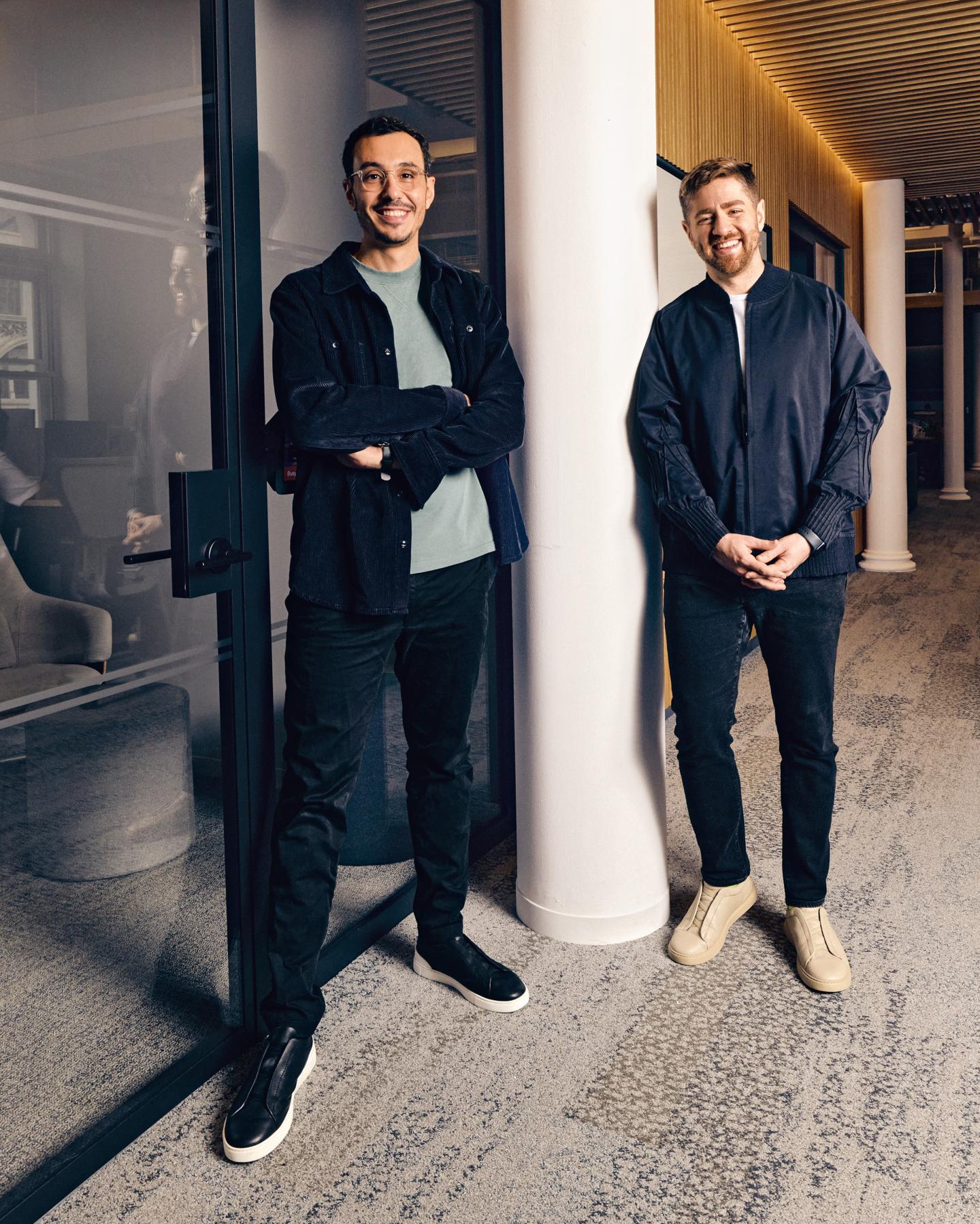 Karim Atiyeh and Eric Glyman, Ramp co-founders, posing left to right