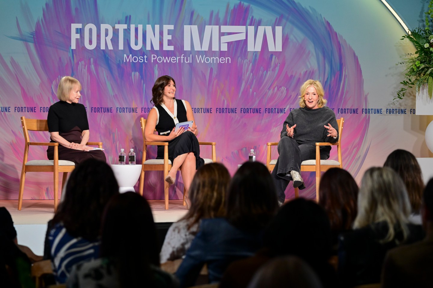 Brené Brown, author, researcher, and professor, speaks at the Fortune Most Powerful Women Summit in Washington, D.C.