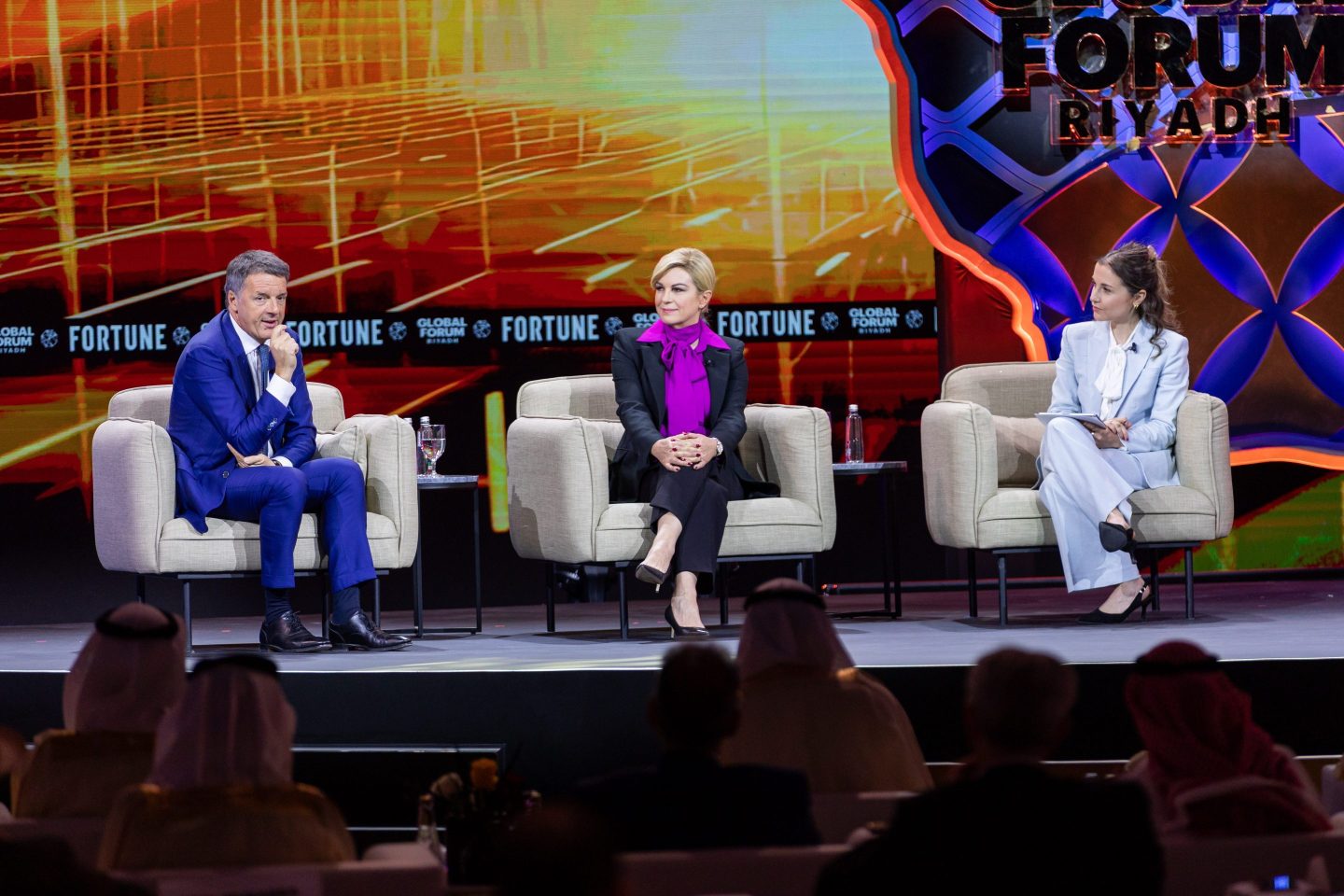 Kolinda Grabar-Kitarović, Former President, Croatia Matteo Renzi, Senator, Electoral College of Florence, Former Prime Minister, Italy Moderator: Ellie Austin, Editorial Director, Fortune Live Media