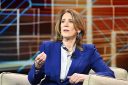 Ruth Porat, president and chief investment officer at Alphabet and Google, speaks during a panel session at the Fortune Global Forum in Riyadh, Saudi Arabia, on Oct. 26, 2025.