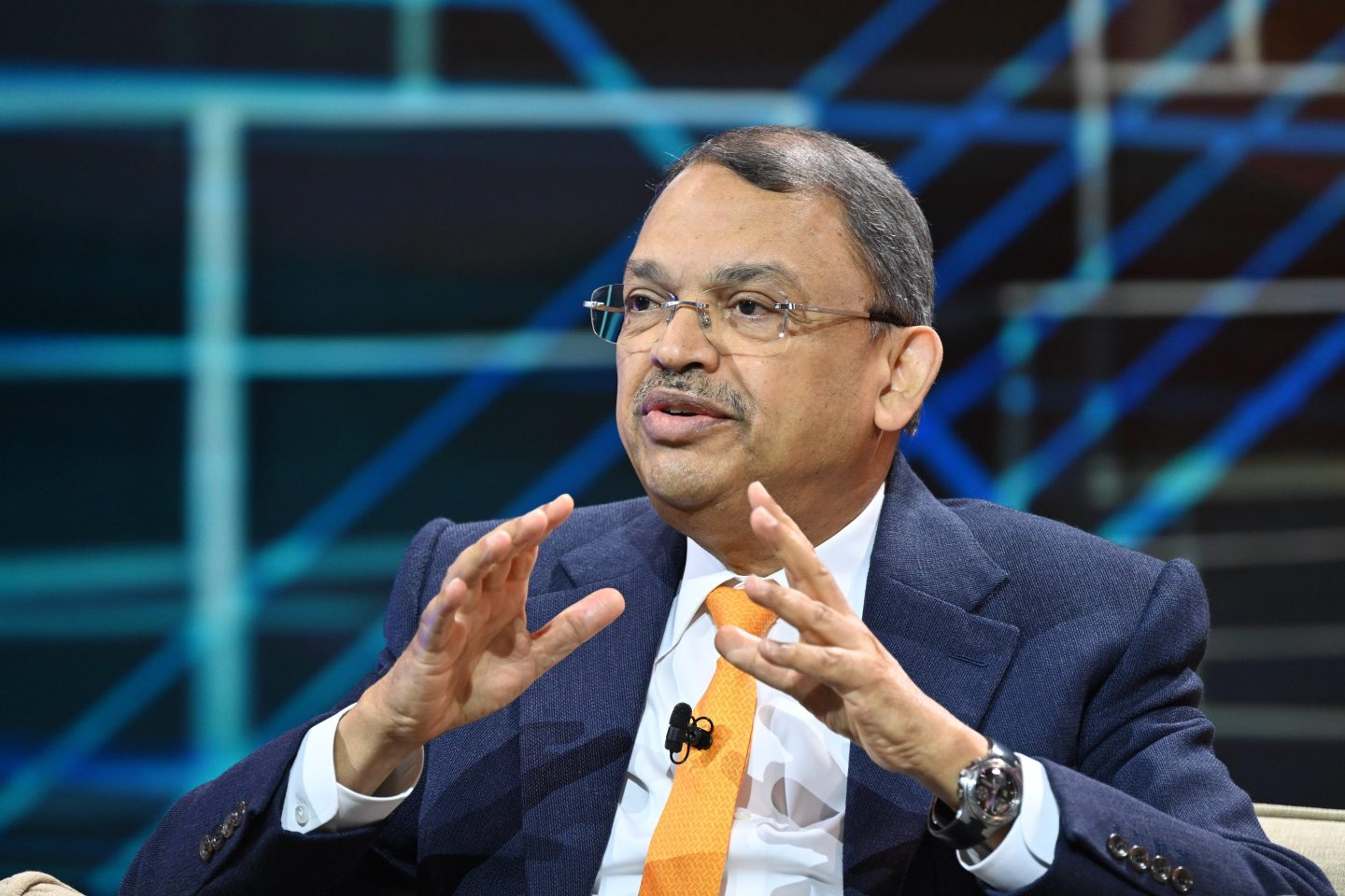 Sunny Verghese, CEO of food and ag company Olam Group, speaks at Fortune Global Forum in Saudi Arabia on Sunday.
