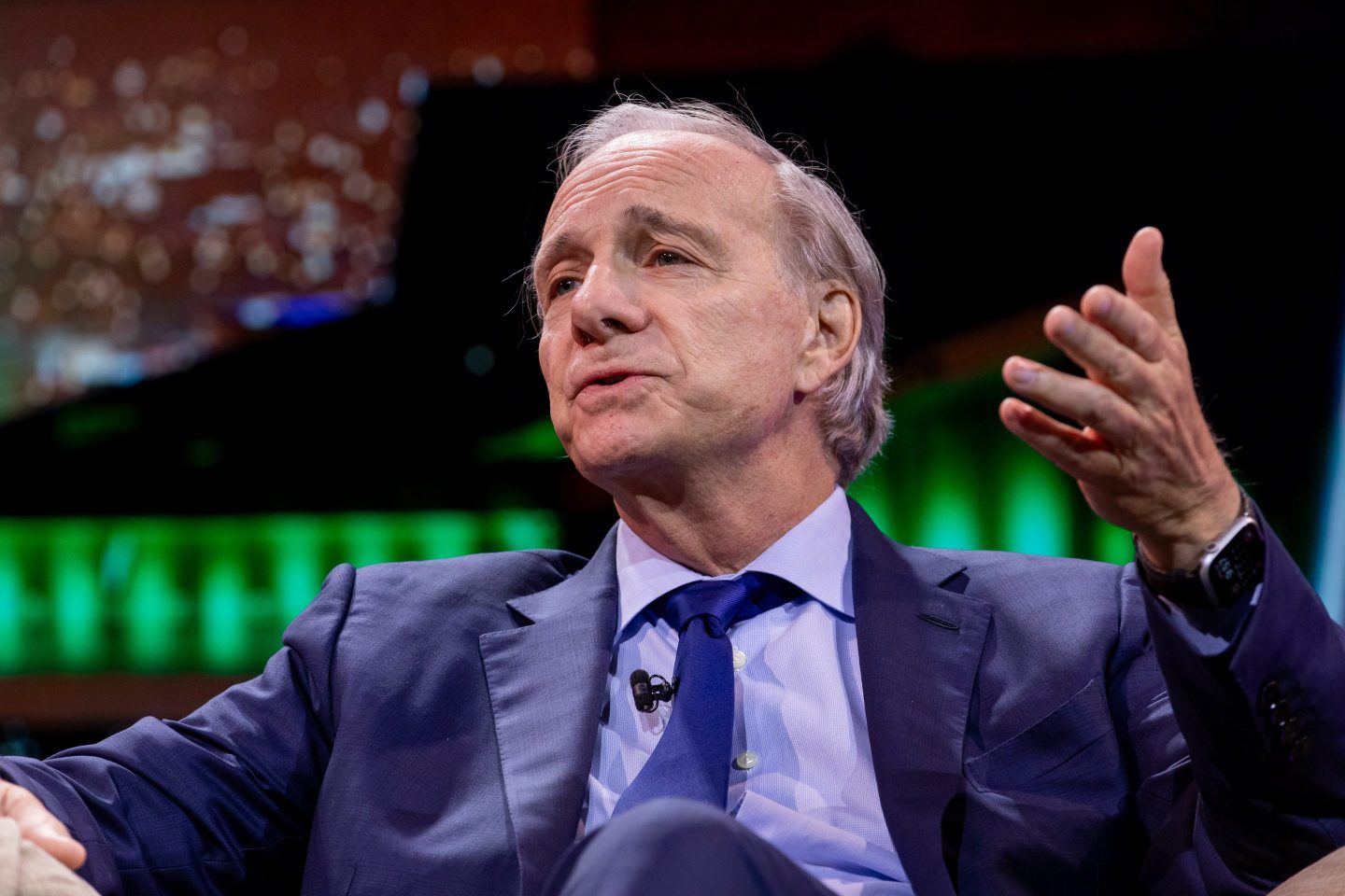 Bridgewater founder Ray Dalio speaks at the 2025 Fortune Global Forum in Riyadh.