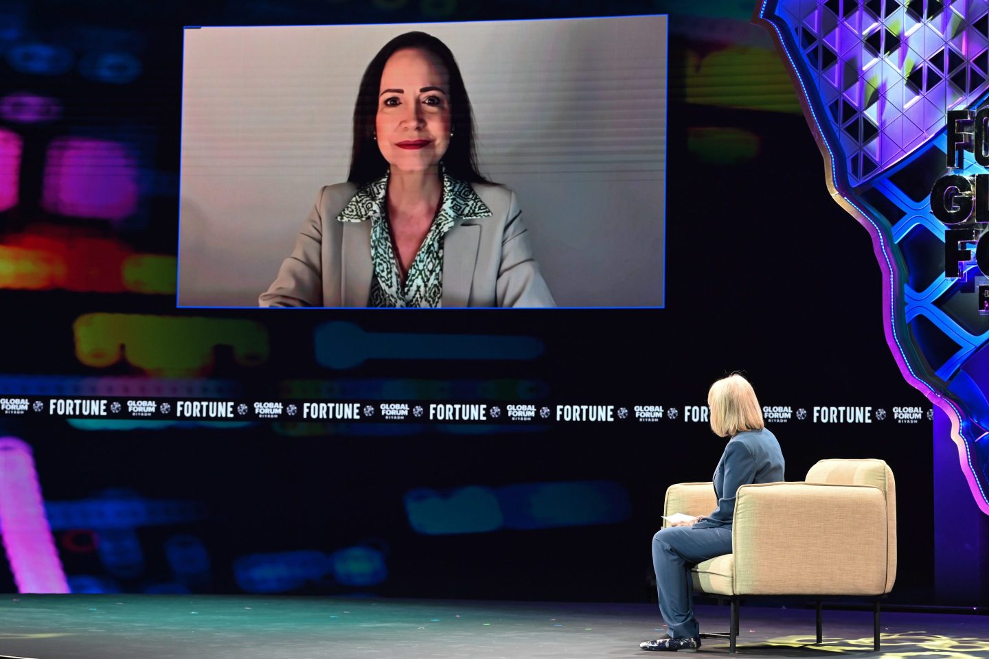 As Donald Trump touts his record as a global peacemaker, Venezuela’s Nobel-winning activist Maria Corina Machado says he could be the one to finally free her country from Maduro’s rule.