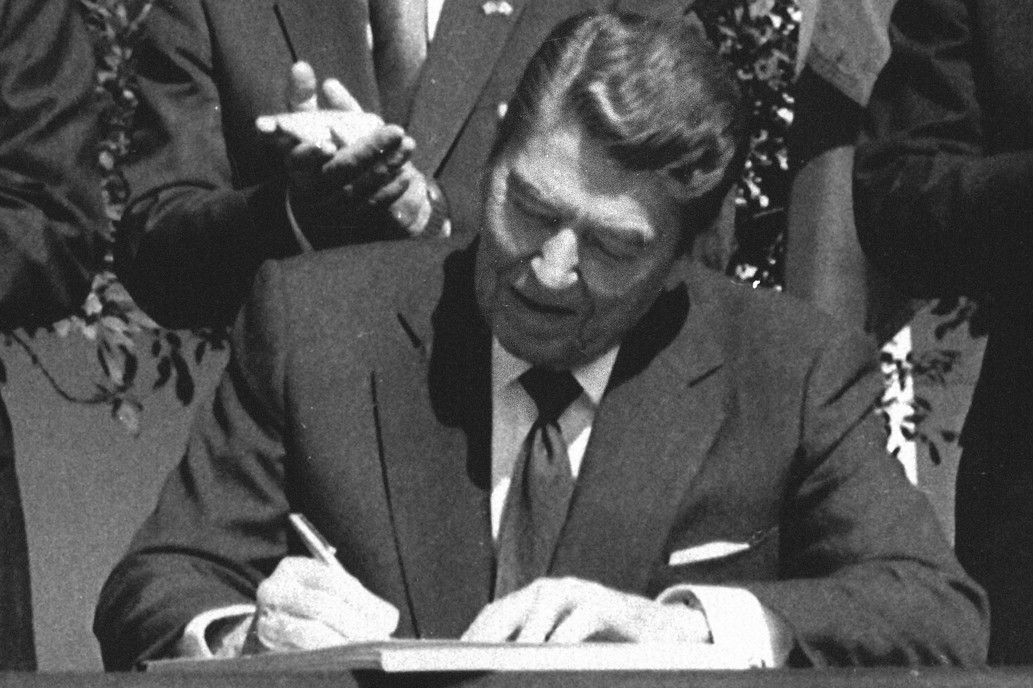 Top economist blasts ‘incredible cynicism and betrayal of Reagan by his own foundation’ as free trader’s image tarnished in tariff fight