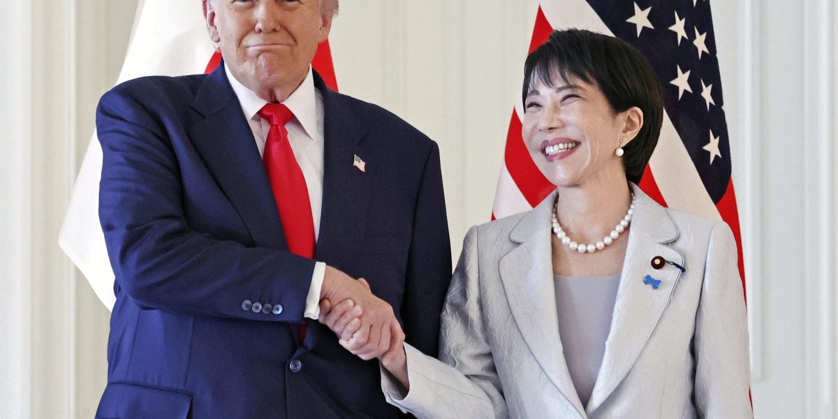 Trump tells Japan’s first woman Prime Minister she has a ‘very strong handshake’ in Tokyo meeting Trump tells Japan’s first woman Prime Minister she has a ‘very strong handshake’ in Tokyo meeting