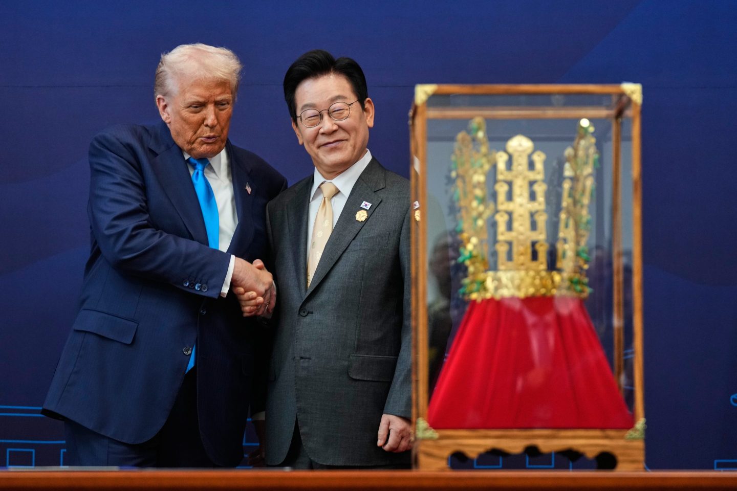President Lee Jae Myung stressed to Trump in their Wednesday meeting that the goal was to modernize the alliance with the U.S., noting plans to increase military spending to reduce the financial burden on America.