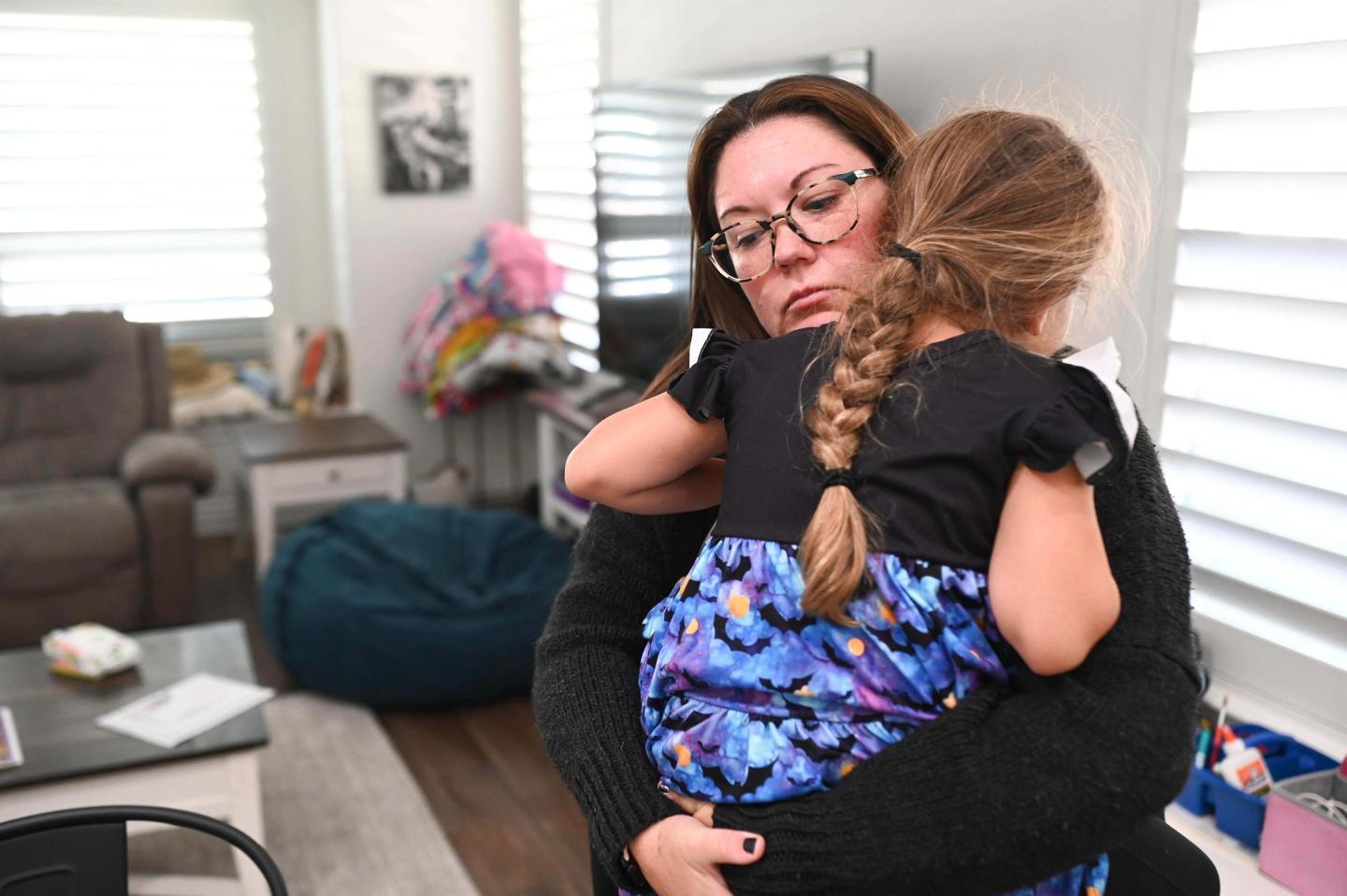 Family at home stressed