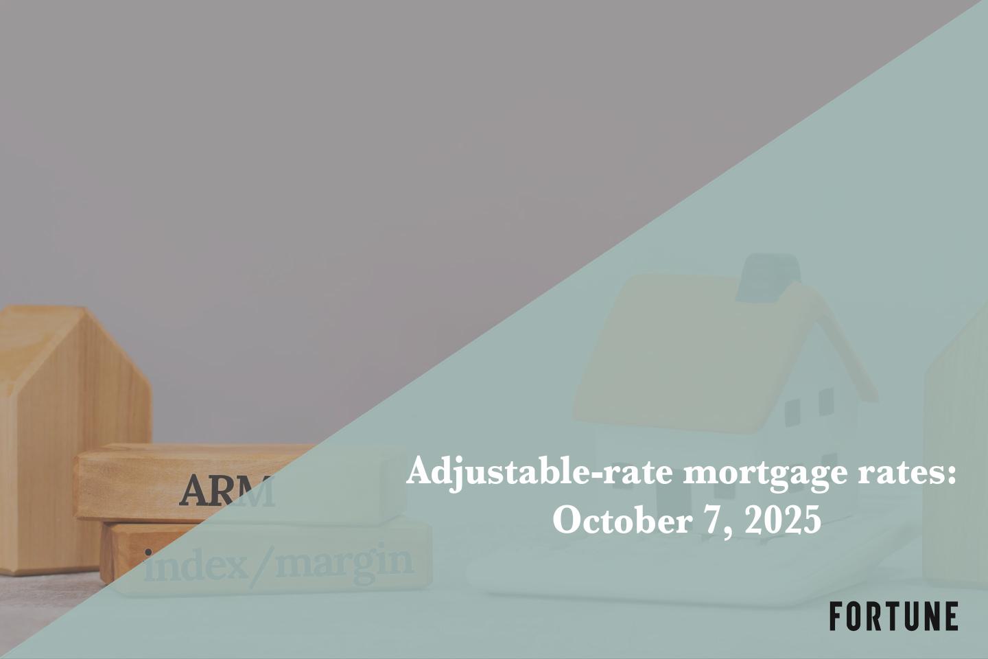 Current ARM mortgage rates report for Oct. 7, 2025