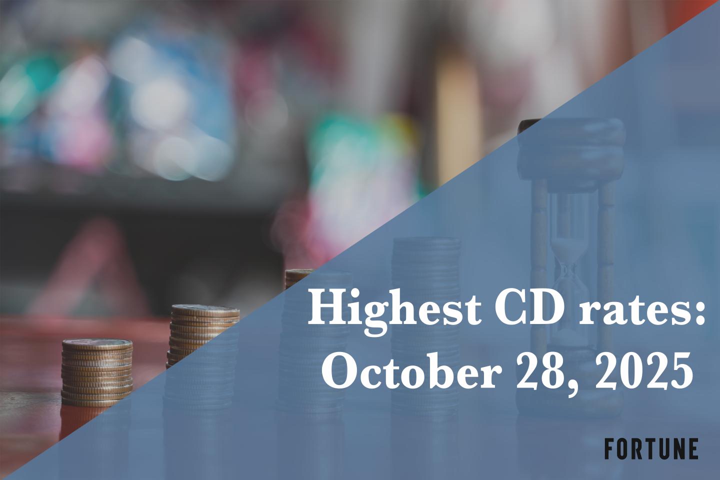 You can earn up to 4.35% APY. Check out the best CD rates on Oct. 28, 2025