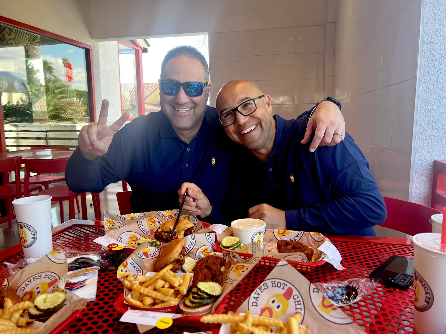 Dave's Hot Chicken VP of finance Scott Putman (left) and CFO James McGehee (right).