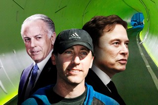 LAS VEGAS, NV - APRIL 14: General views of the Vegas Loop hyperloop, featuring Tesla electric cars at the Las Vegas Convention Center on April 14, 2024 in Las Vegas, Nevada.
LAS VEGAS, NV - FEBRUARY 05: Nevada Governor Joe Lombardo (R) walks on stage during the Super Bowl LVIII Welcome Press Conference Monday, Feb. 5, 2024, at Mandalay Bay Events Center in Las Vegas, Nevada.
Steve Davis, Operations Head of the Boring Company, answers questions after the 2019 SpaceX Hyperloop Pod competition at the SpaceX headquarters in Los Angeles on July 21, 2019. - 21 teams from around the world competed in the event which sees their pods race on the 1.25 kilometer Hyperloop test track.
Tesla CEO Elon Musk attends the public memorial service for right-wing activist Charlie Kirk at State Farm Stadium in Glendale, Arizona, on September 21, 2025.