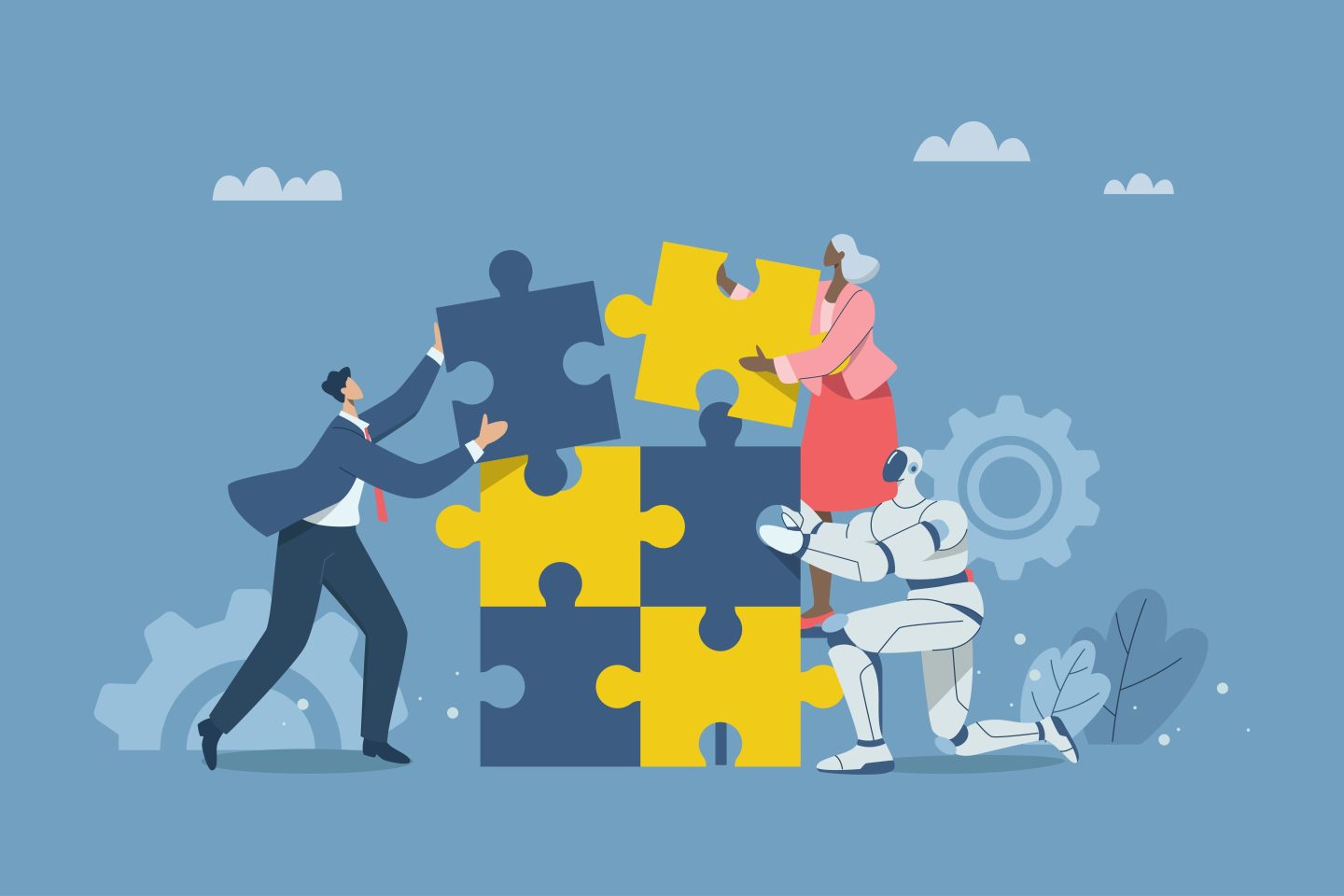 We're witnessing the emergence of what researchers call the "cybernetic teammate": AI that doesn't just assist but actively participates in the collaborative process.