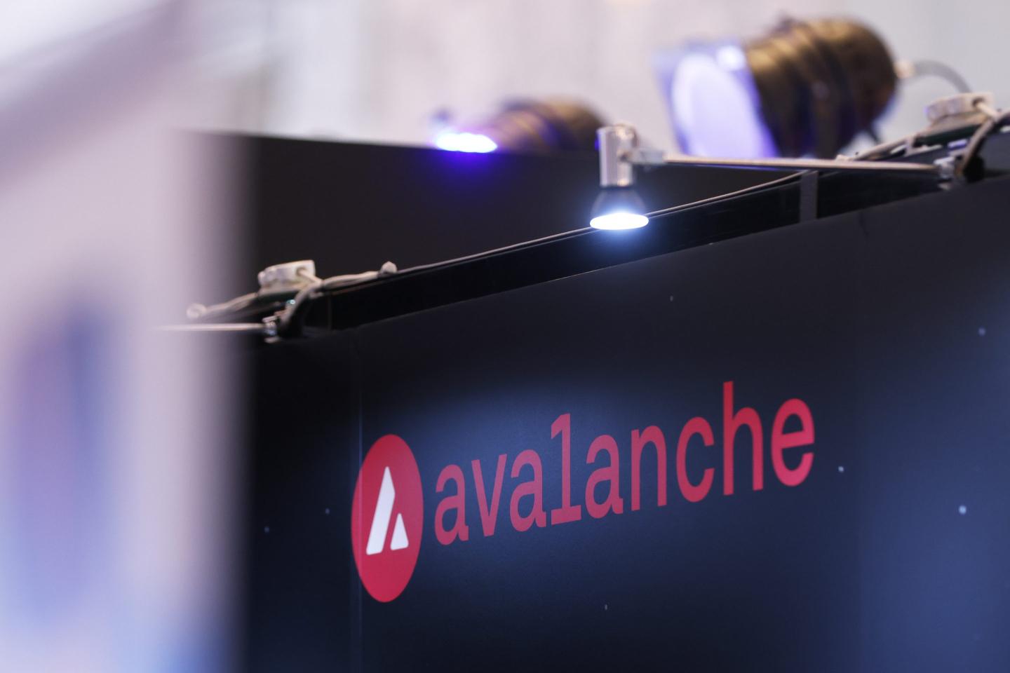 Signage for Avalanche during the WebX2024 in Tokyo.