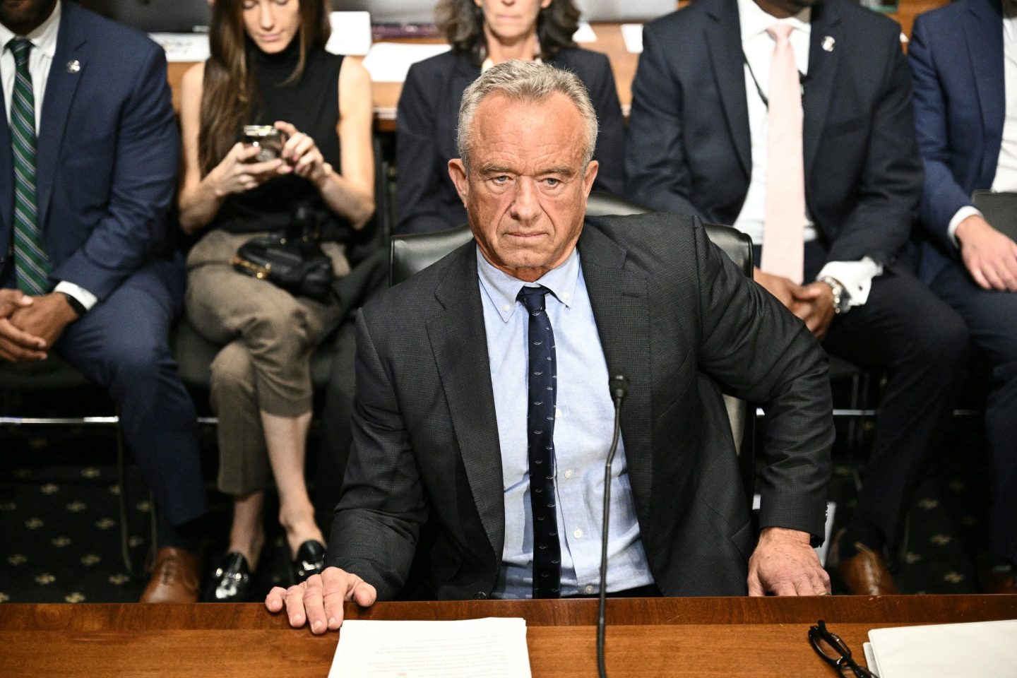 US Secretary of Health and Human Services Robert F. Kennedy Jr. testifies during a Senate Finance Committee hearing on "The President's 2026 Health Care Agenda" at the US Capitol in Washington, DC, on September 4, 2025.
