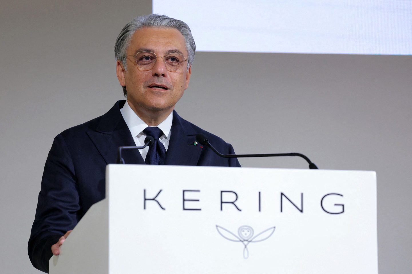 Kering CEO Luca De Meo during a shareholders' meeting in Paris on Sept. 9.