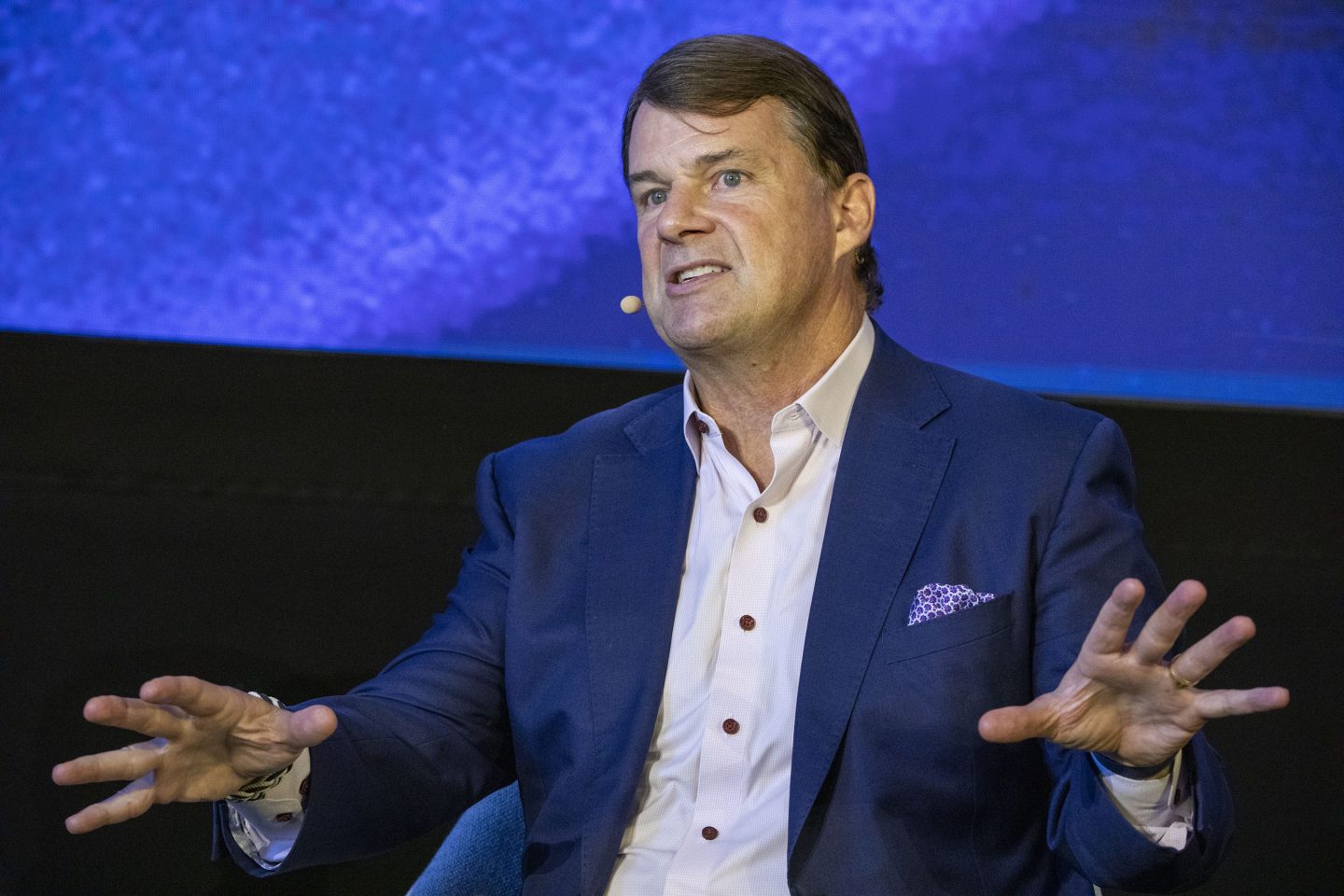 ord Motor Company CEO Jim Farley speaks at a Ford Pro Accelerate event on September 30, 2025 in Detroit, Michigan.